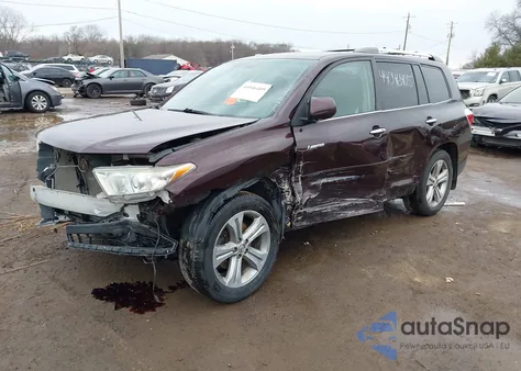 2011 Toyota Highlander Limited V6 из США, поврежденный, VIN 5TDDK3EH0BS086034